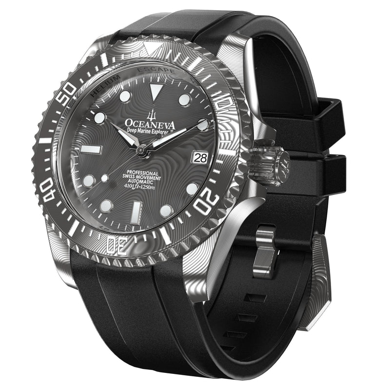 Damascus Deep Marine Explorer II Watch Grey Bezel | Dark Grey Dial