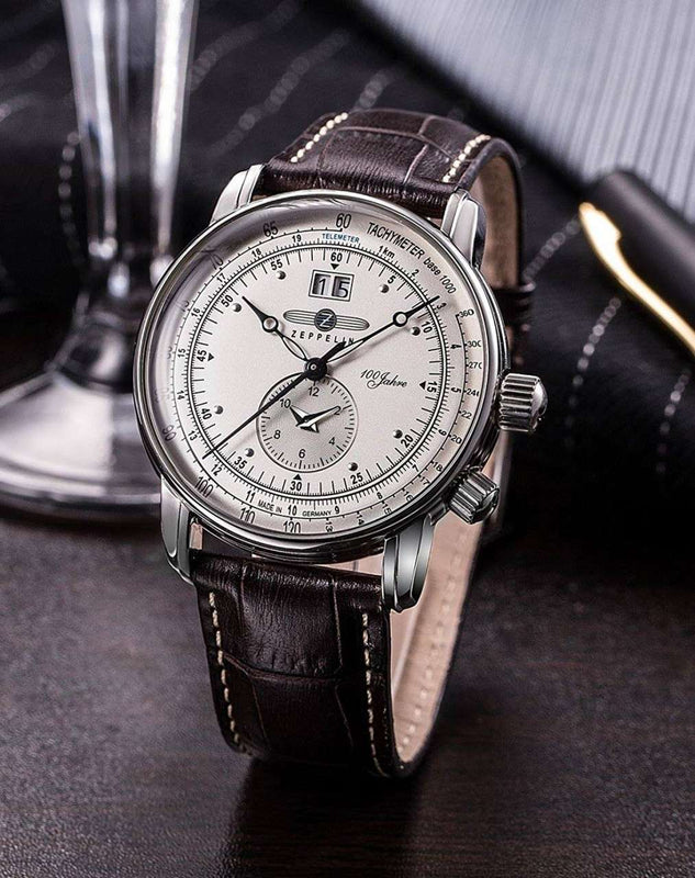 100 Jahre Silver Dial with Black | Silver Dial