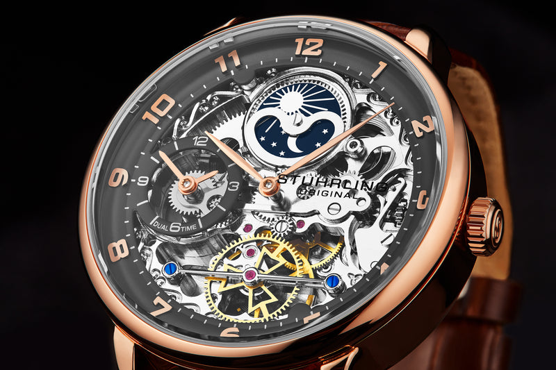 Legacy Skeleton Brown/Leather | Gunmetal Dial