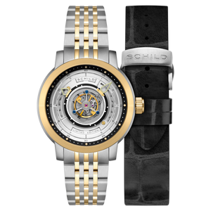 Heinrich Cyclone Tourbillon Limited Edition Silver / Steel & Gold Stainless Steel | Silver Dial