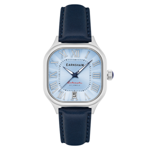 Coussin Automatic Blue / Blue Genuine Leather | Blue Dial