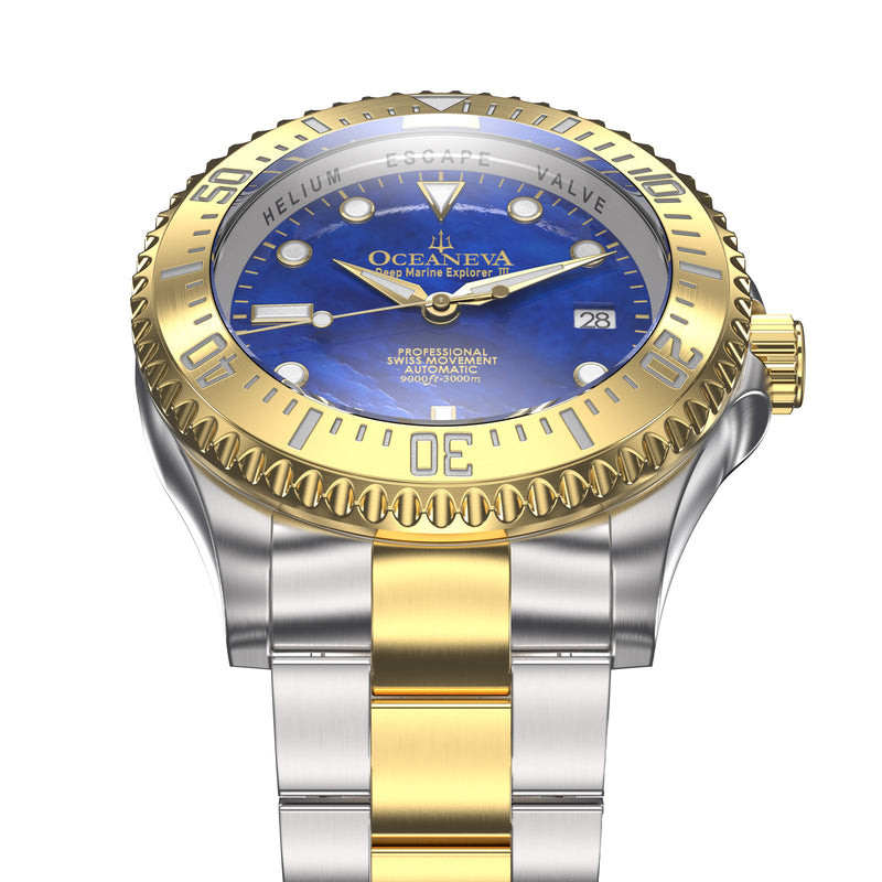 Two-Tone Deep Marine Explorer III – Blue Dial