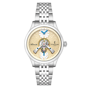 Dalton Dove Heritage  / Silver Stainless Steel Bracelet Cream White Dial
