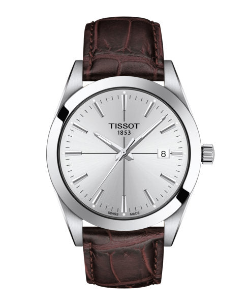 Gentleman Brown / Leather | Silver Dial