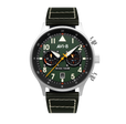 Hawker Hurricane Carey Dual Time Green / Leather | Green Dial