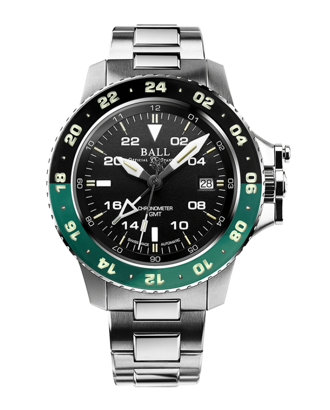 Engineer Hydrocarbon AeroGMT II Black and green | Black Dial