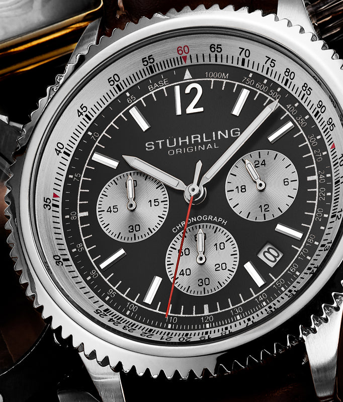 Monaco Chronograph Black/Silver | Black Dial