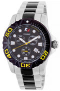 Akron Black, yellow-Two Tone Chronograph | Black Dial