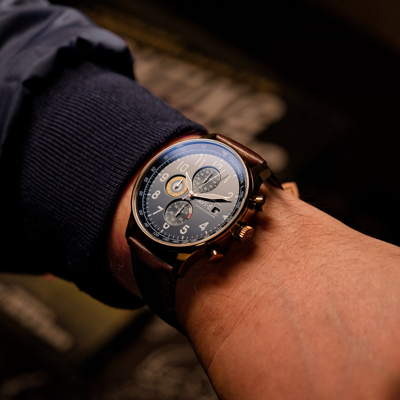 Classic Chronograph BLUE / LEATHER | Blue Dial