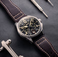 Spitfire Chronograph Black  / Leather | Black Dial