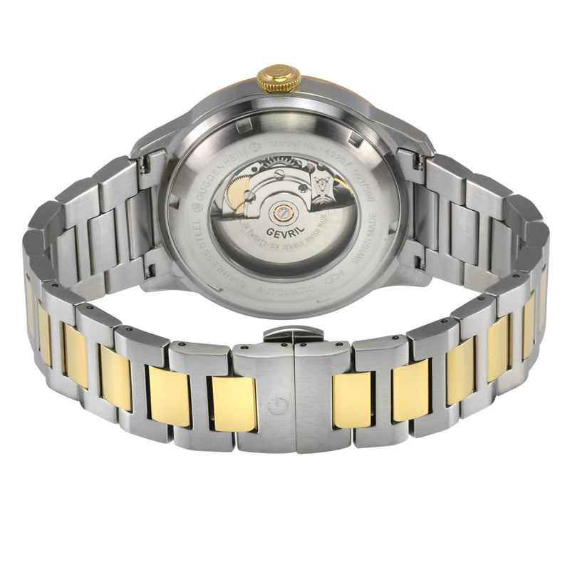 Guggenheim Sellita SW 220 Custom date wheel, SS Case, White dial, SS Bracelet | White Dial