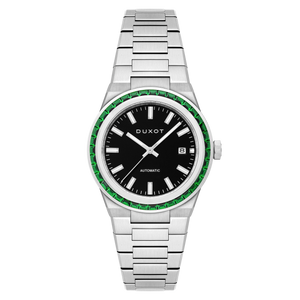Alicante Rainbow Automatic Black & Green / Stainless Steel | Black Dial