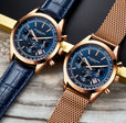 Monaco Rose Gold Rose Gold/Alloy | Blue Dial
