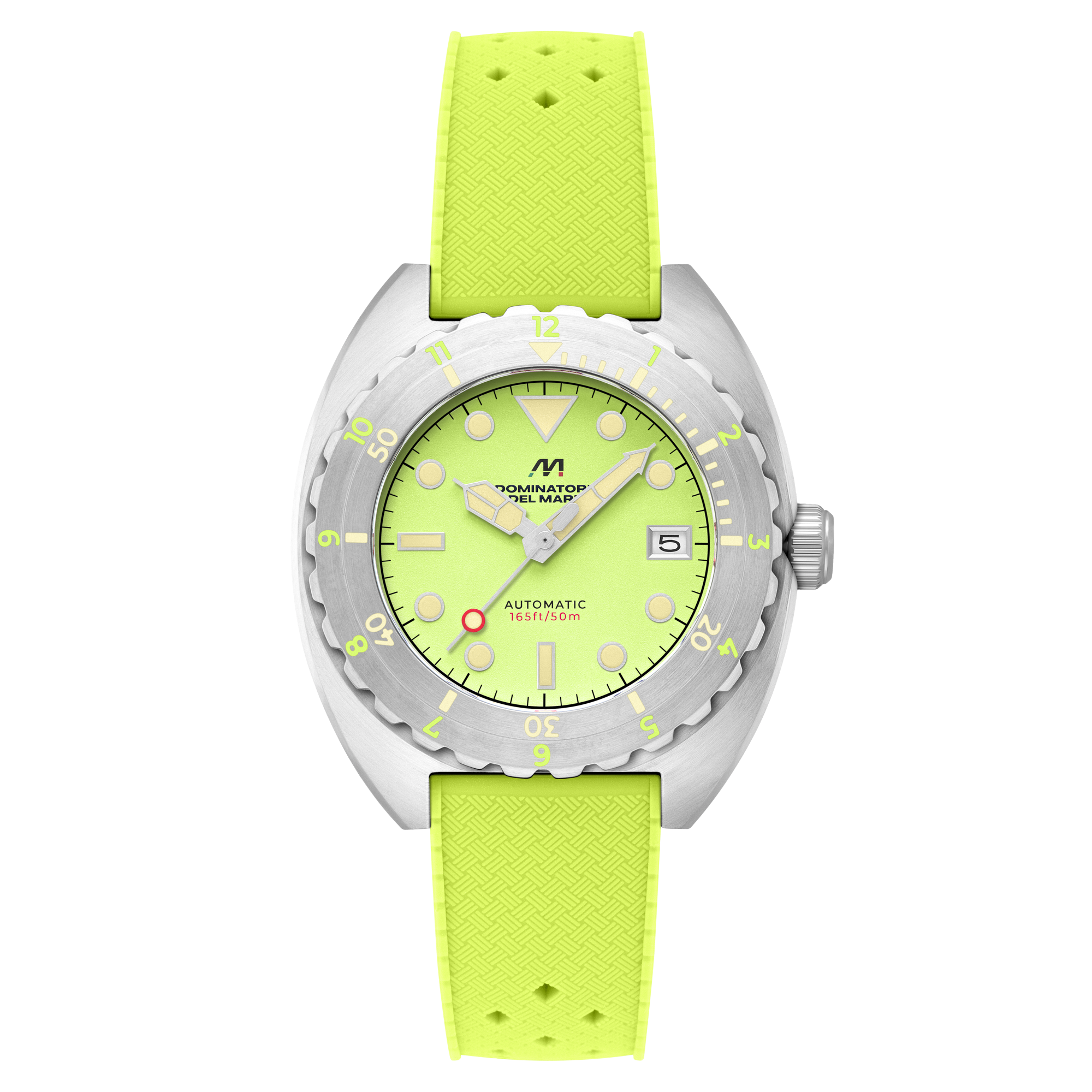 Amalfi Automatic Green / Green Silicone Green Dial