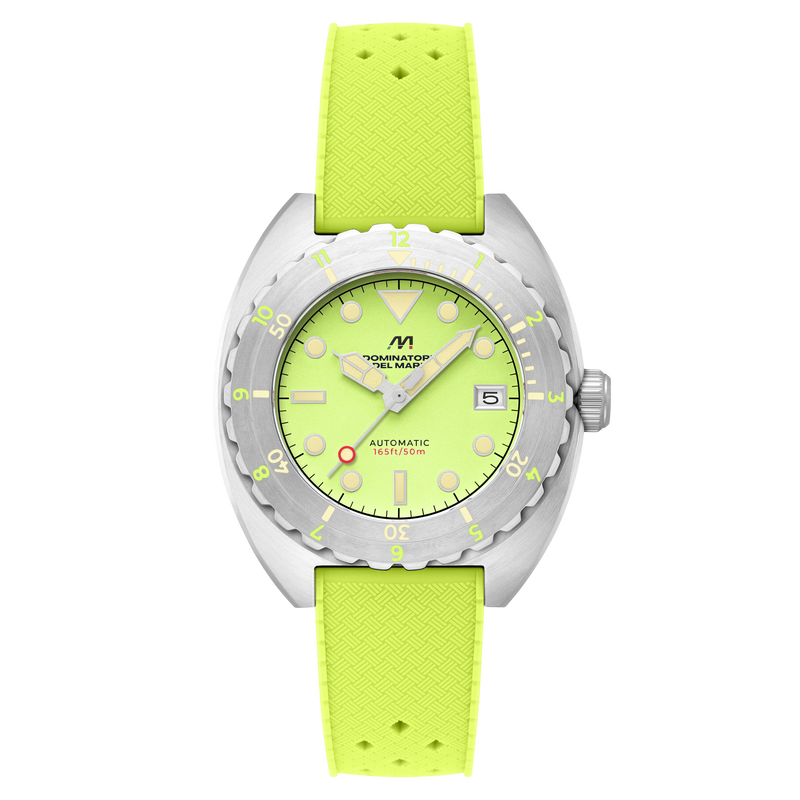 Amalfi Automatic Green / Green Silicone Green Dial