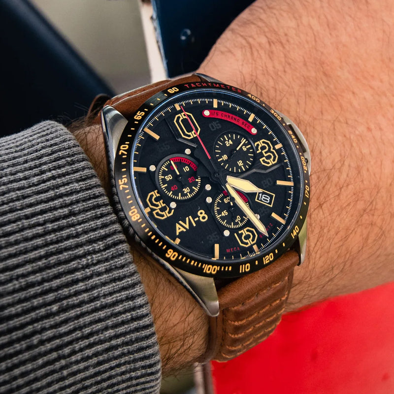 P-51 Mustang Blakeslee Chronograph  | Black Dial