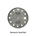 Hudson Yards -Damascus Swiss Automatic SW200-1 - Damascus Steel Gray Dial,  Unidirectional Rotating Bezel Gray Tungsten, 316L | Silver Dial