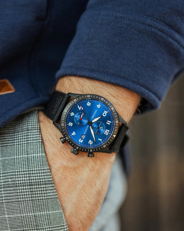 THE ALTITUDE - MATTE BLACK/COB | Blue Dial