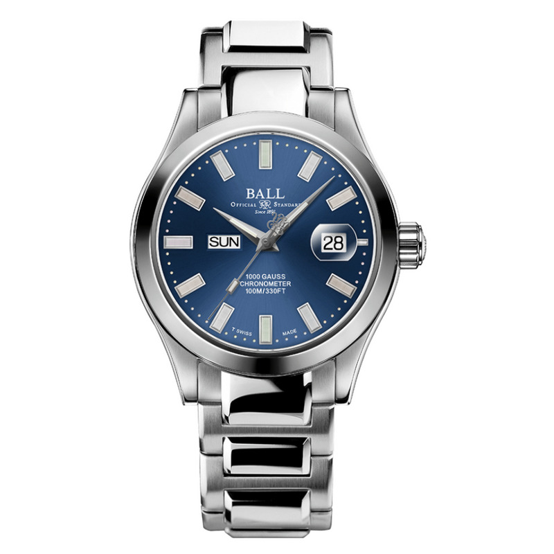 Engineer III Marvelight Chronometer Day-Date Rainbow Tubes Blue 40mm | Blue Dial