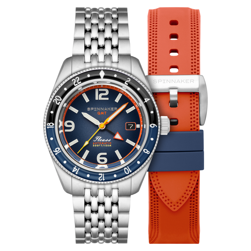 Fleuss GMT Automatic Blue/Stainless Steel | Blue Dial