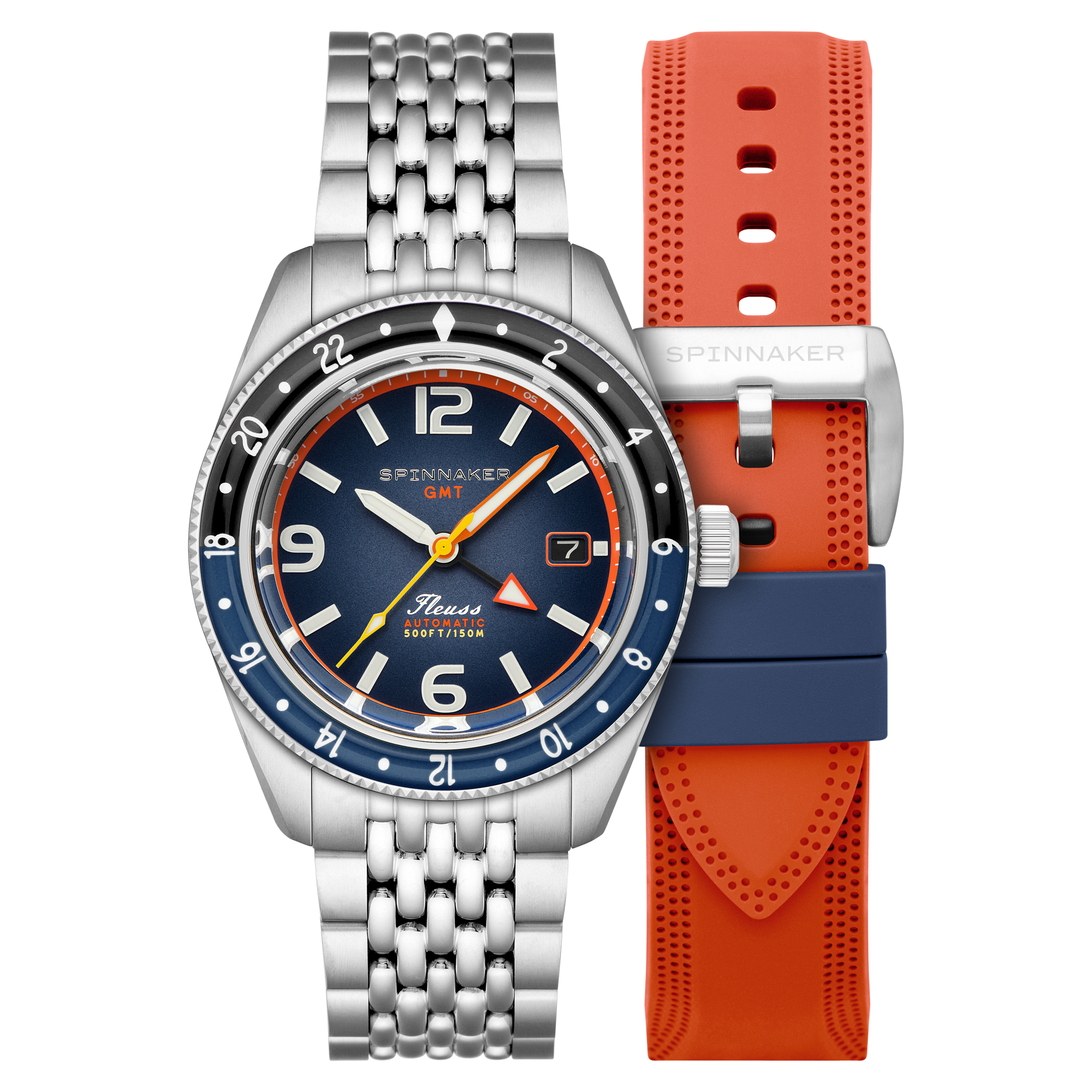 Fleuss GMT Automatic Blue/Stainless Steel | Blue Dial