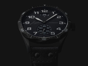 Pilot Automatic Dark Gray Dial / Black Riveted Leather Strap Dark Gray Dial