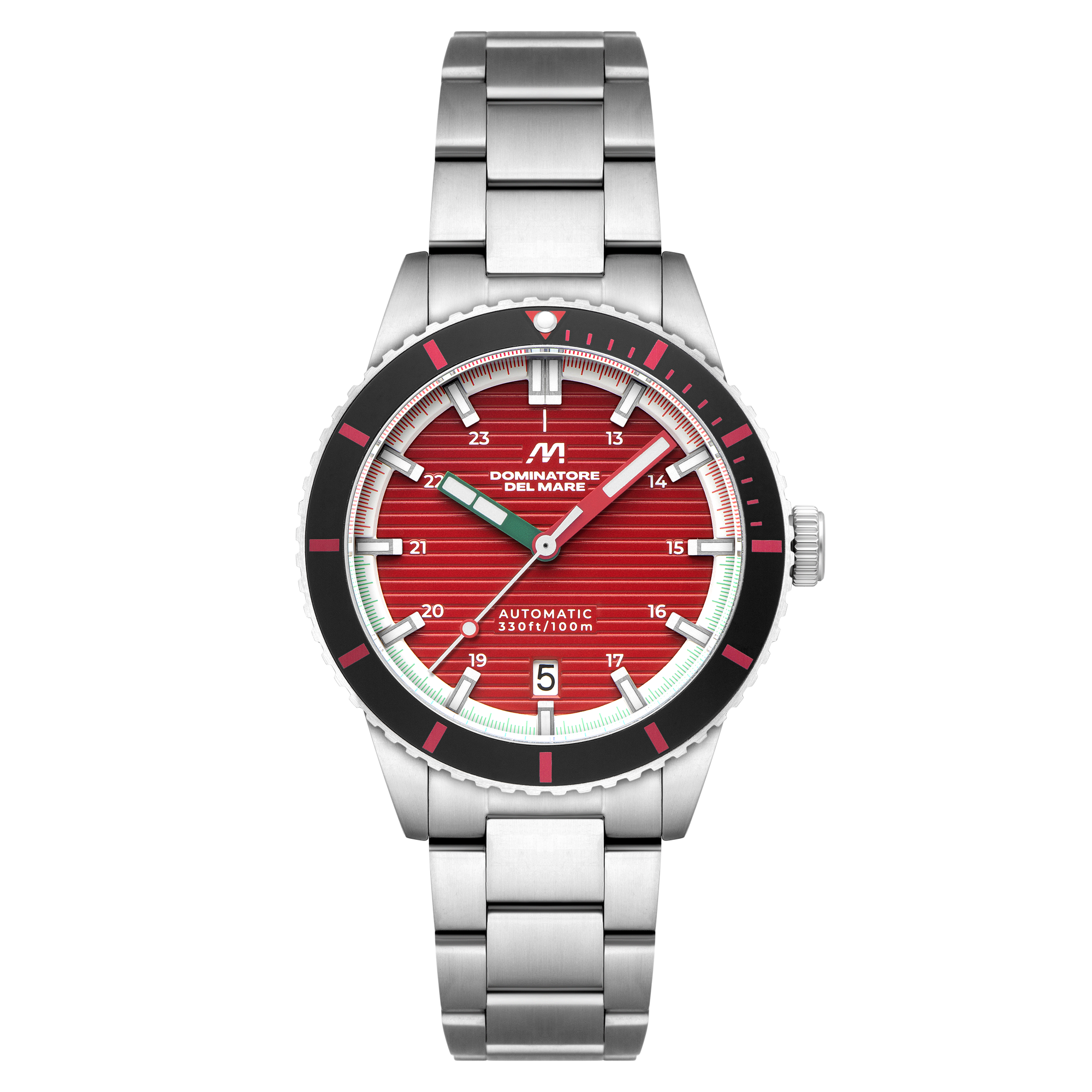 Scilla Automatic RED / STAINLESS STEEL | Red Dial