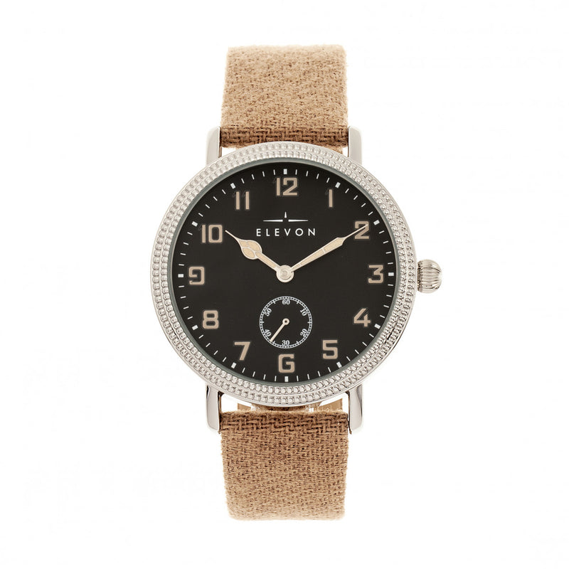 Northrop Wool-Overlaid Leather-Band Watch - Tan/Black
