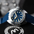 Amalfi Automatic Blue / Blue Silicone | Blue Dial