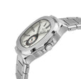 Potente Silver/White ,Silver band, Swiss Automatic Dress Watch | White Dial