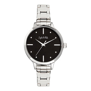 Milwaukee Silver/Black Black Dial