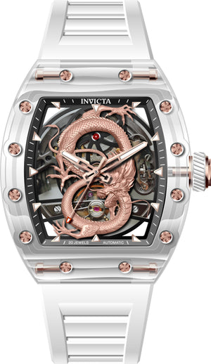 Invicta 42mm / White / Silver | Silver Dial