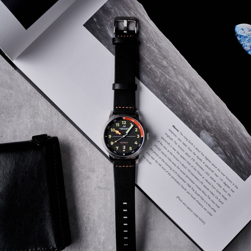 Camogli Automatic Grey / Black Leather | Grey Dial