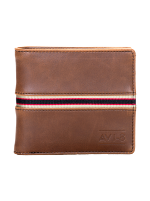 AVI-8 STRAP BILLFOLD WALLET Brown