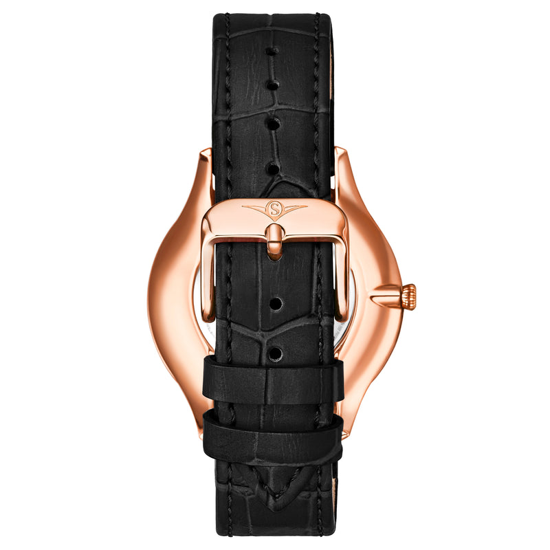 Symphony Black Leather | Black Dial