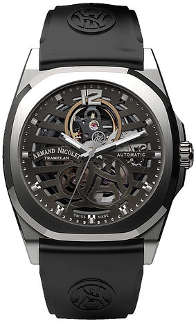 J09 Skeleton Grey/Rubber | Gray Dial