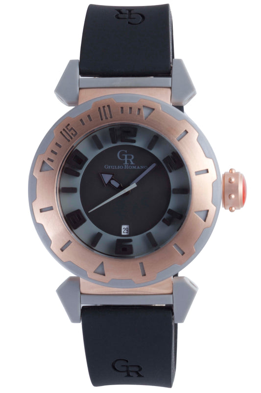 Ferrara Black-Black Rose Gold | Black Dial