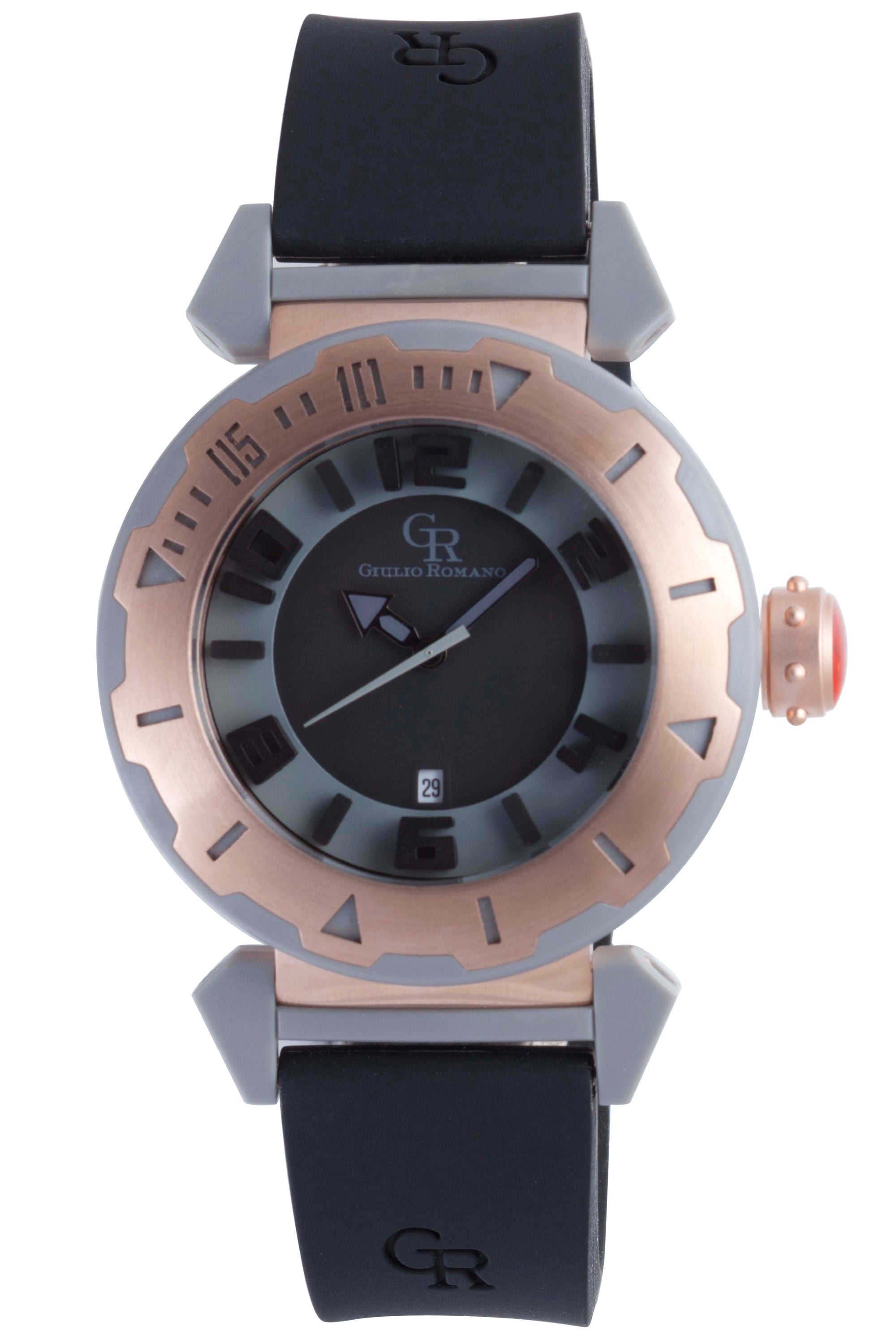 Ferrara Black-Black Rose Gold | Black Dial