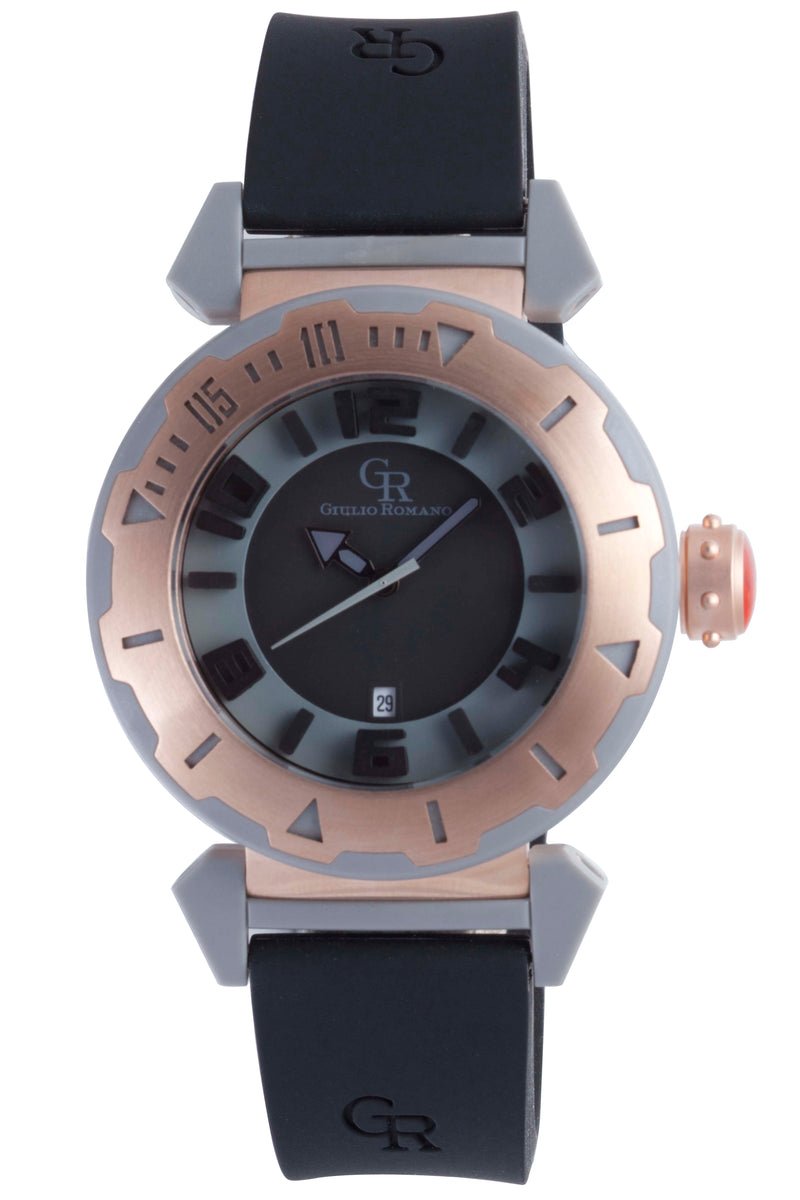 Ferrara Black-Black Rose Gold | Black Dial