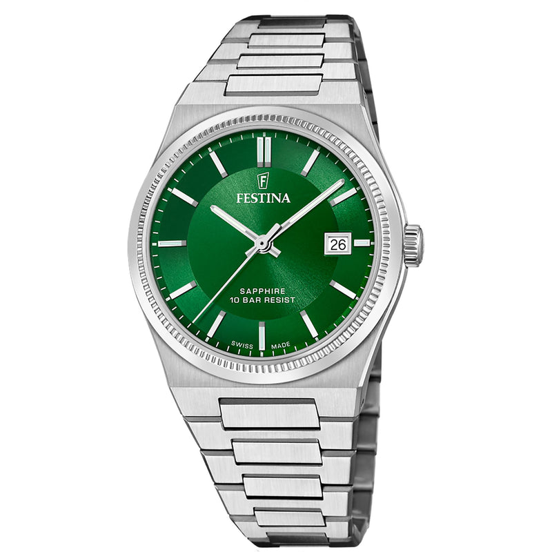 Riv Green / Stainless Steel Green Dial