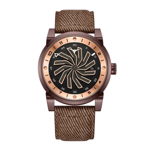 Blade Rebel Stainless Steel Rose Gols Plated Black Dial
