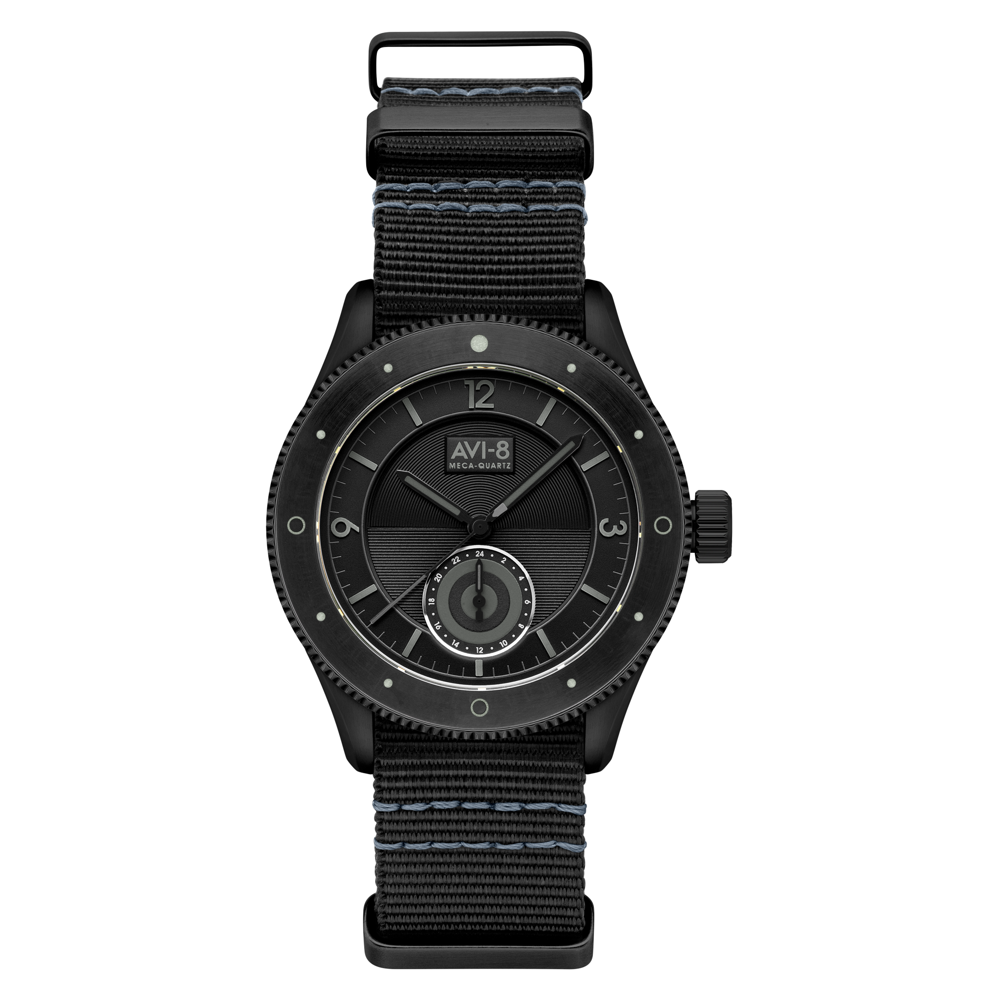 Airmaster Sector Meca-Quartz Black / Nylon | Black Dial