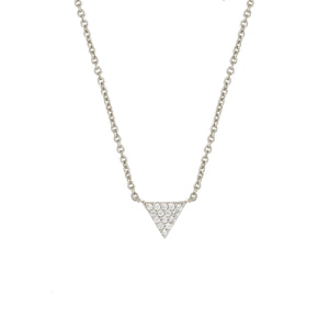 Lupine Pendant Necklace 18k White Gold