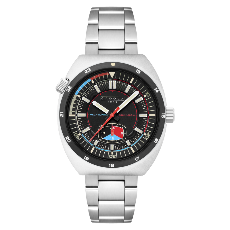 Giulia Meca-Quartz Black / Stainless Steel | Black Dial