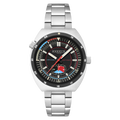 Giulia Meca-Quartz Black / Stainless Steel | Black Dial