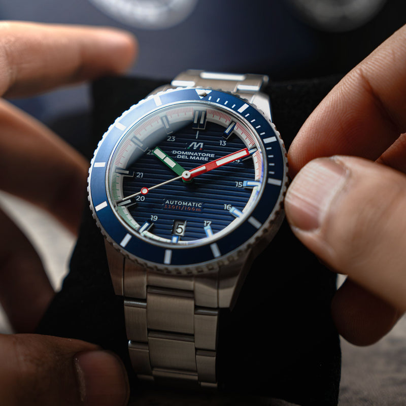SCILLA AUTOMATIC BLUE / STAINLESS STEEL | Blue Dial