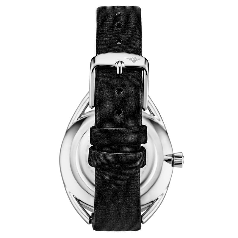 Symphony-995.02 Black Leather | Blue Dial