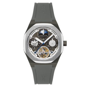Drake Graphite Grace / Grey Rubber Strap Gray Dial