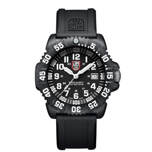 Navy SEAL Colormark 3050 Series Black Dial / Black Rubber Strap Black Dial
