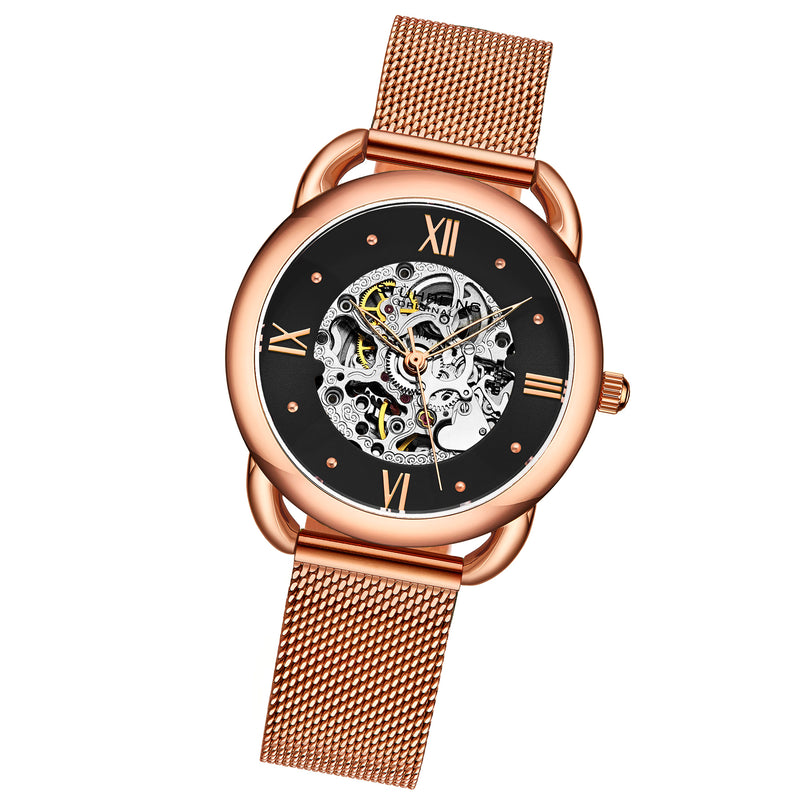 Legacy Rose Gold Stainless Steel | Black Dial